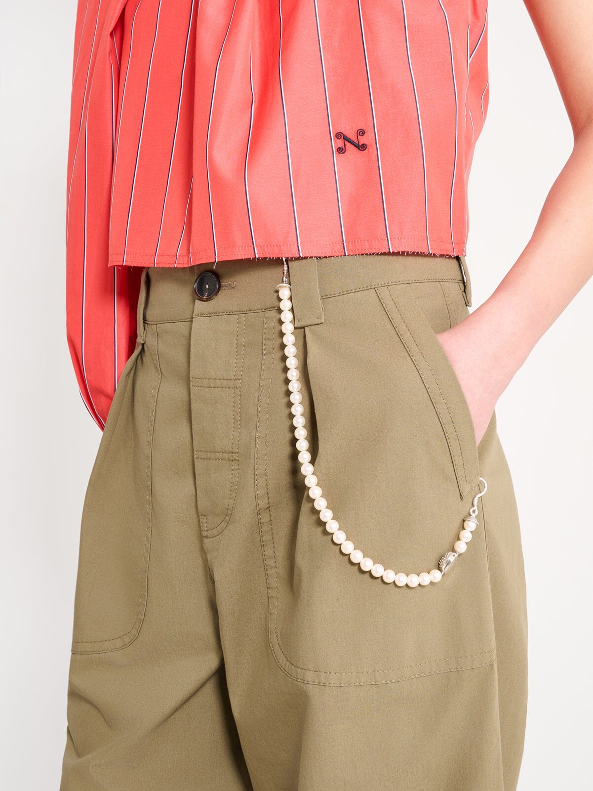 Nackiyé Jewelery Serif Pearl Pocket Chain