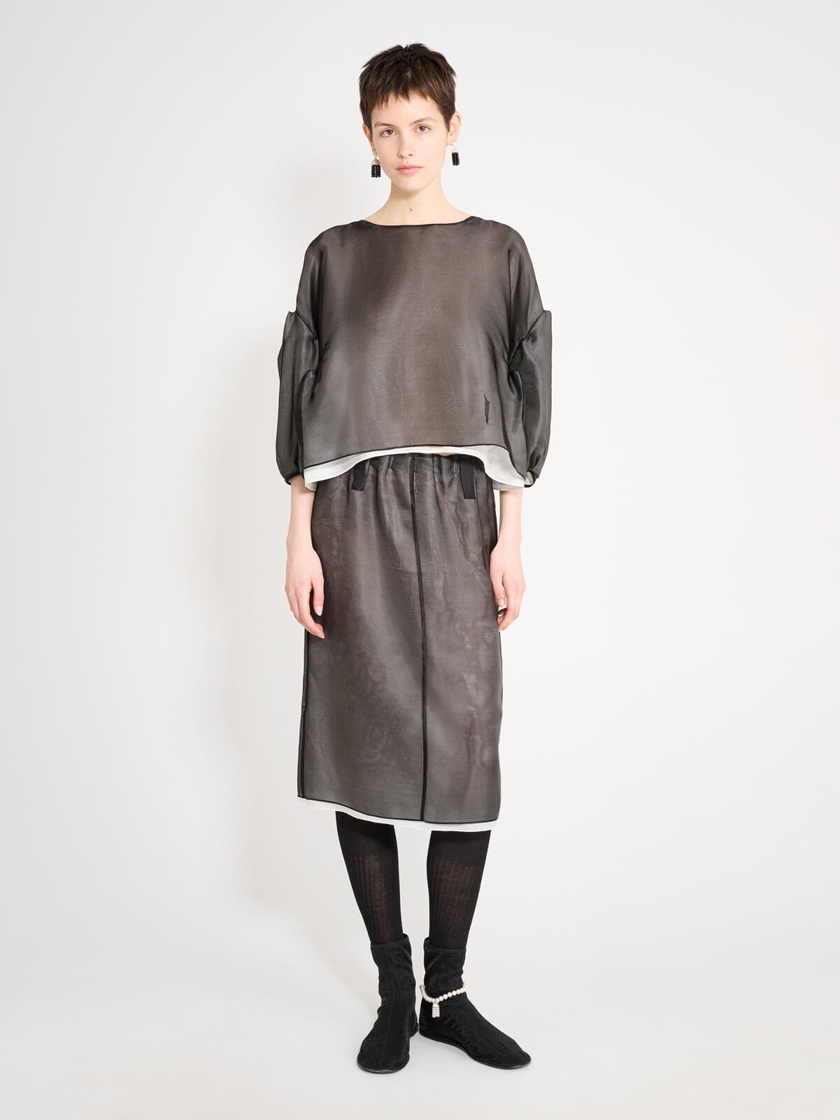 Nackiyé Tops Baby Love Organza Blouse