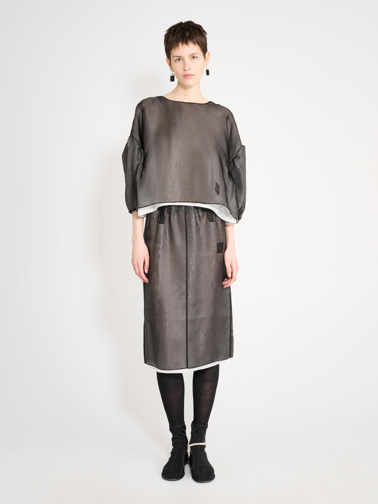 Nackiyé Bottoms Crayon Organza Skirt