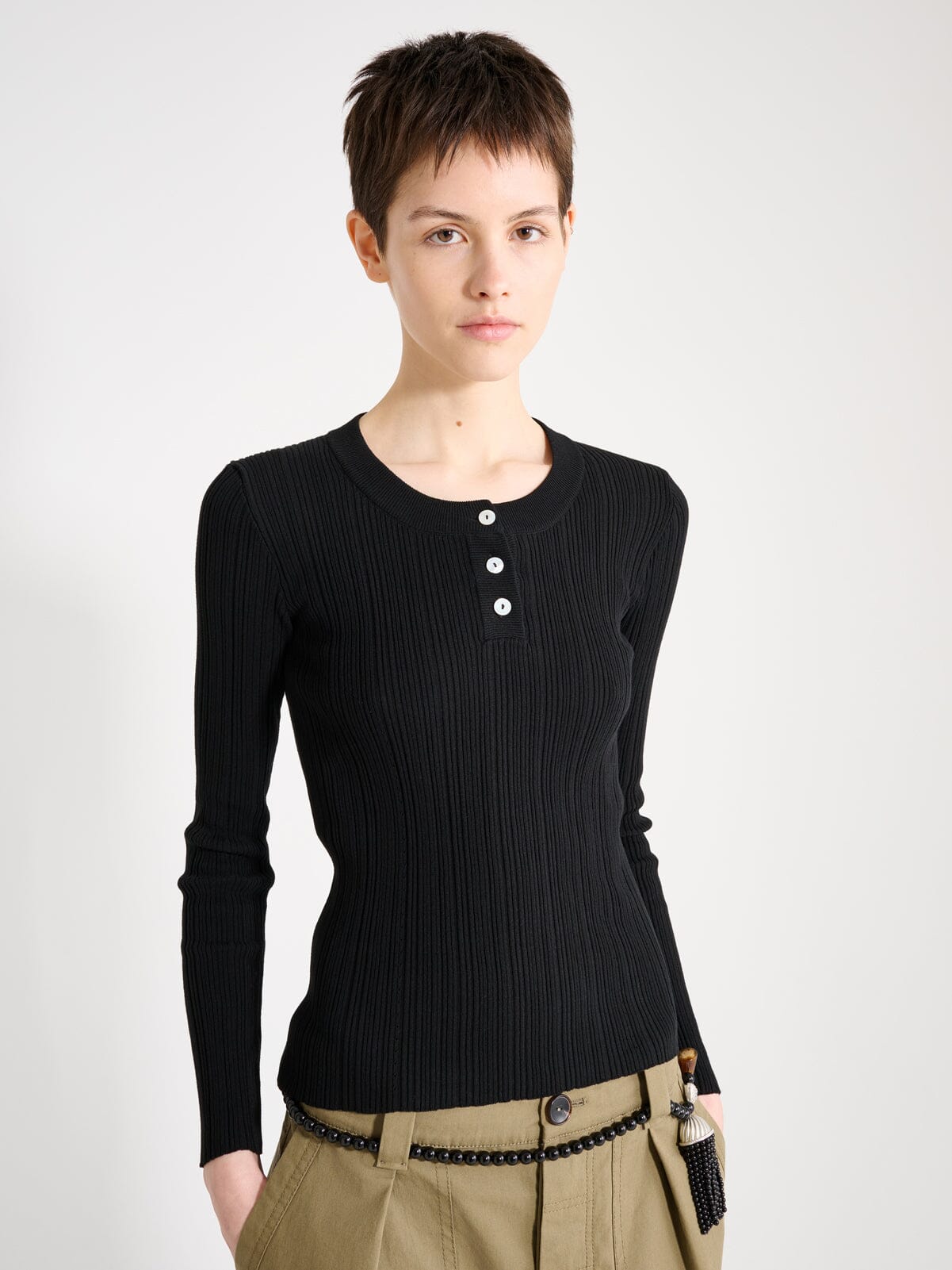 Nackiyé Knitwear Keep Close Henley Knit