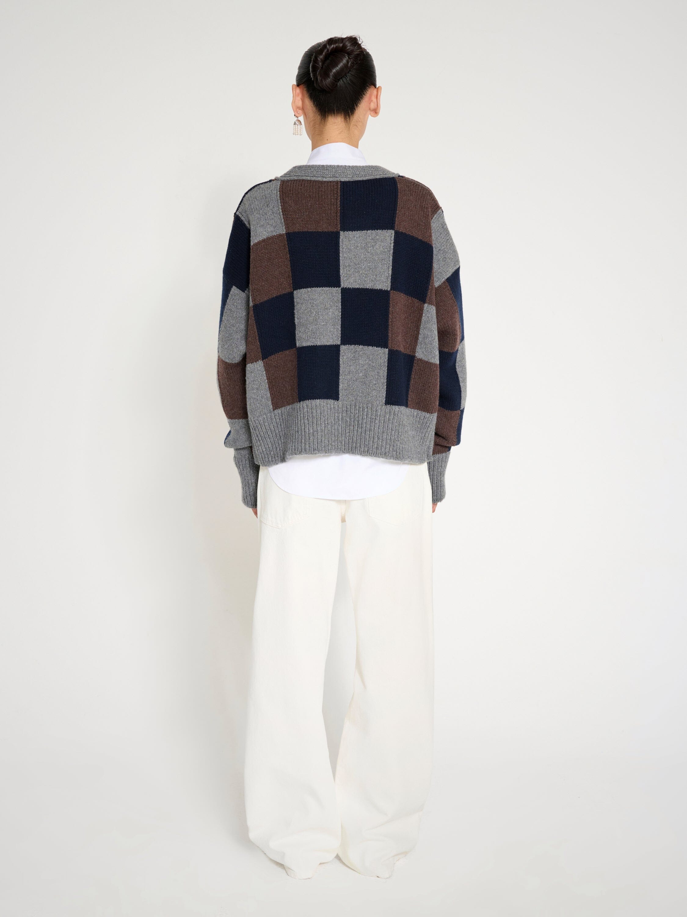 Nackiyé Knitwear Icebreaker Patch Cardigan