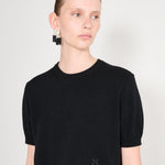 Nackiyé Crewneck Pearl Cashmere Short Sleeved Crewneck