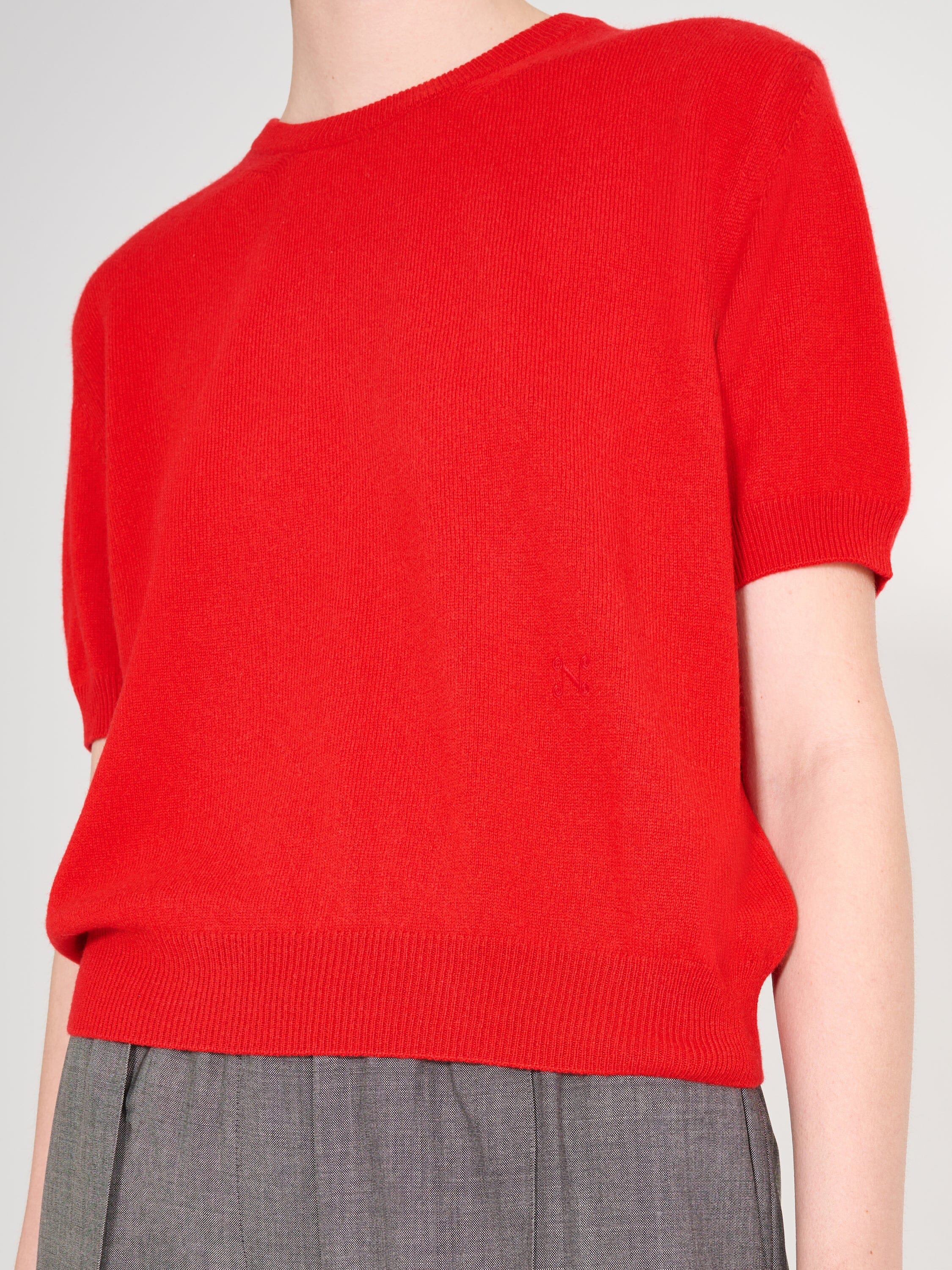 Nackiyé Crewneck Pearl Cashmere Short Sleeved Crewneck