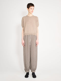 Nackiyé Knitwear Pearl Cashmere Short Sleeved Crewneck