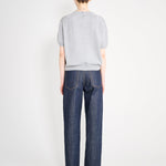 Nackiyé Knitwear Pearl Cashmere Short Sleeved Crewneck