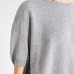 Nackiyé Knitwear Pearl Cashmere Short Sleeved Crewneck