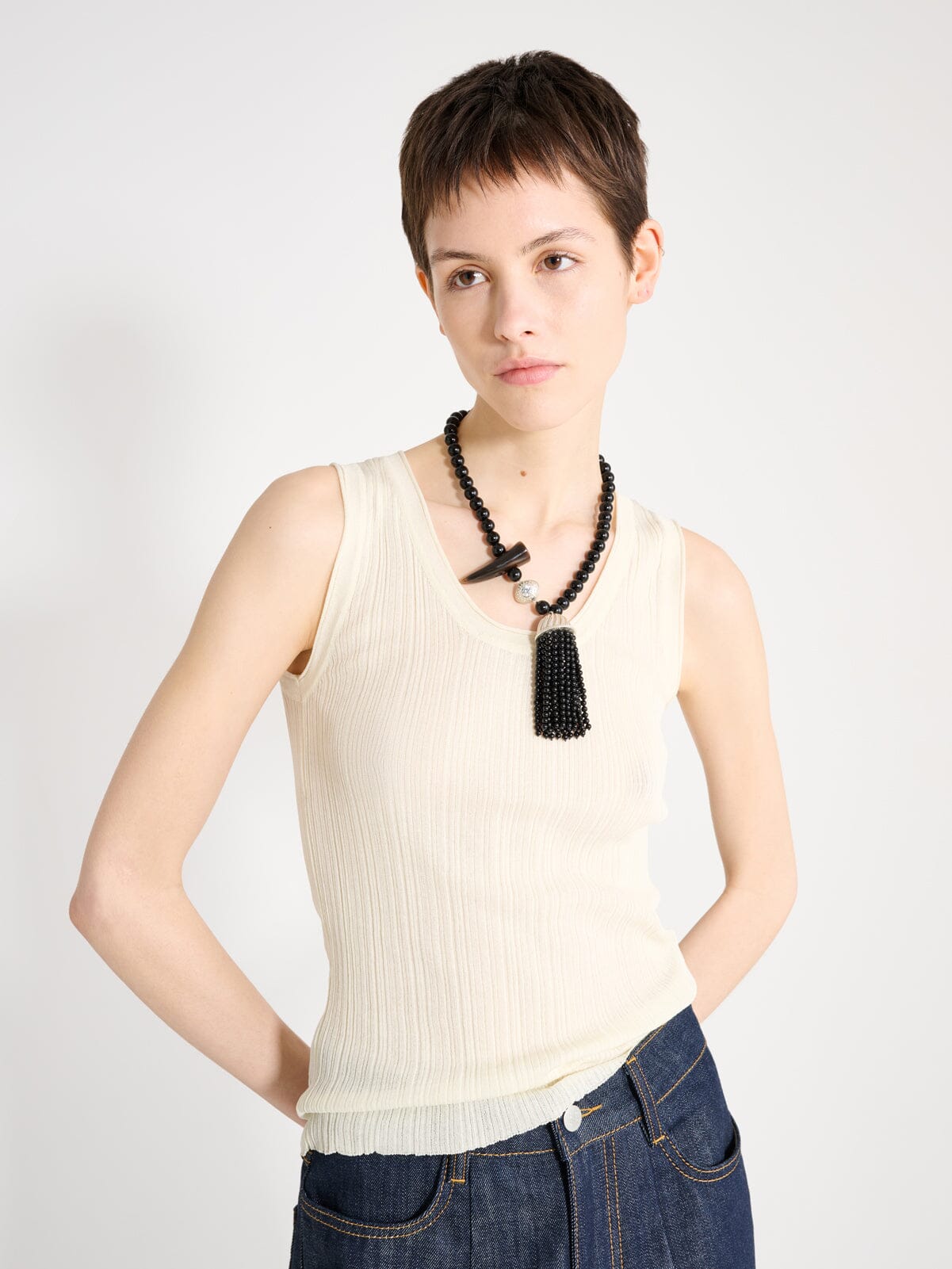 Nackiyé Knitwear Skintight Knit Tank