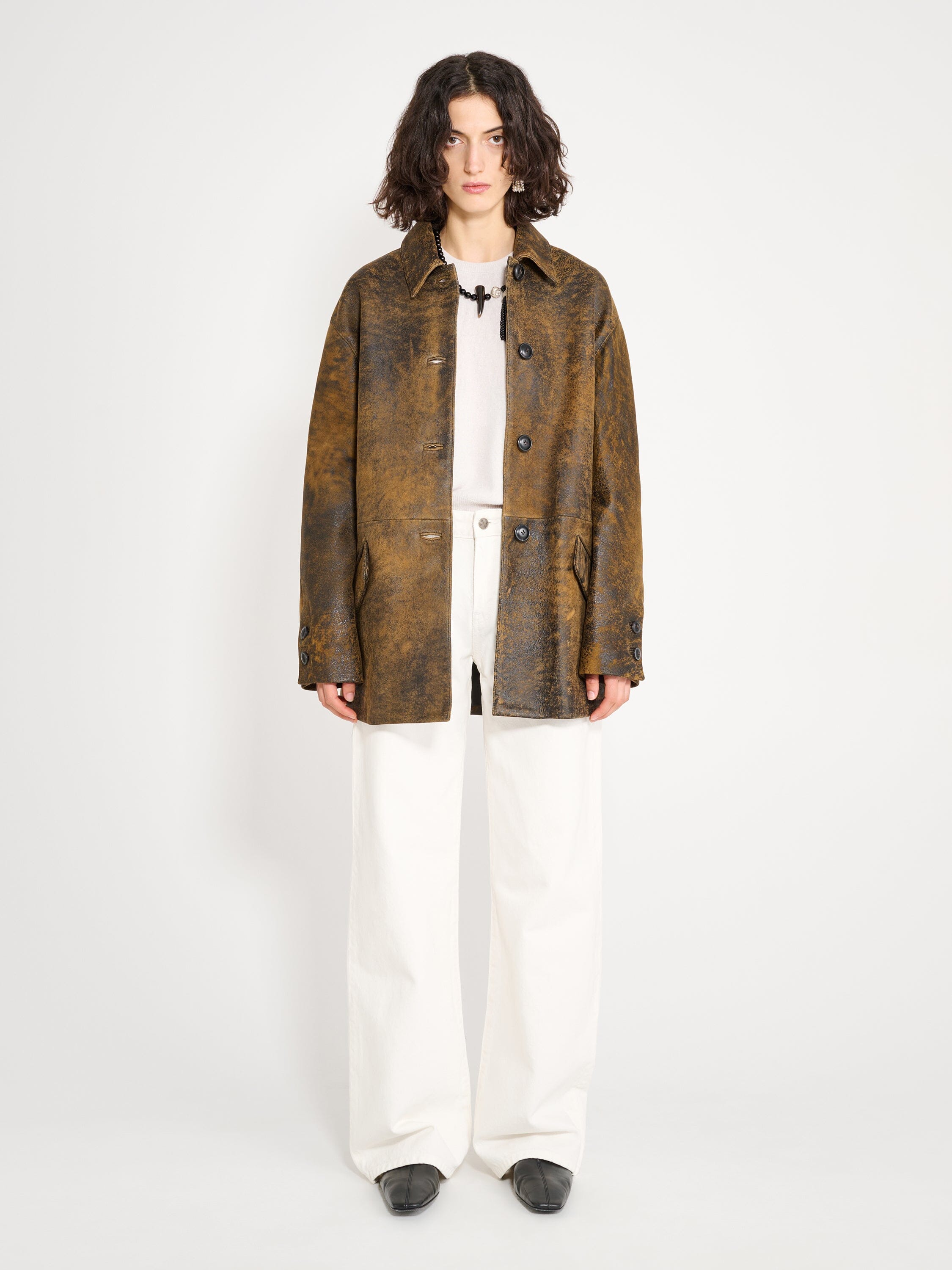 Nackiyé Coat Yoko Leather Jacket